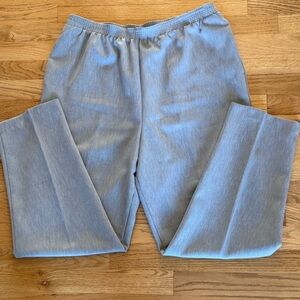 Allison Daley Light Gray Textured Pants